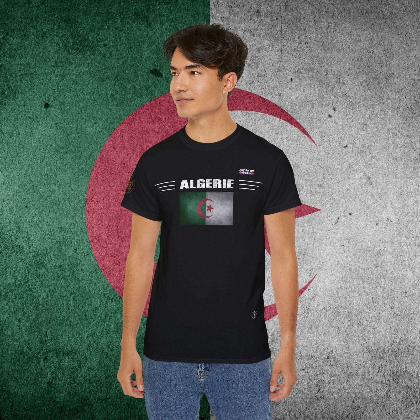 Algeria Flag Cotton T-Shirt - Nordenatt TM