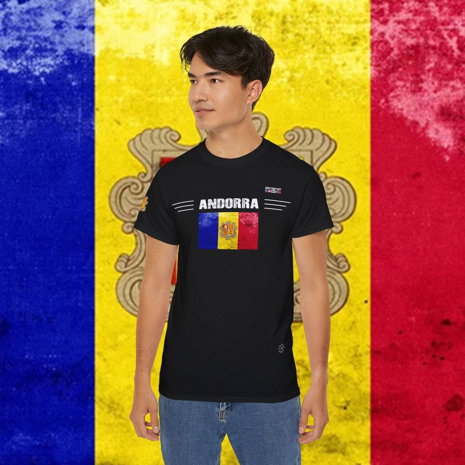 Andorra Premium Flag Tee - Nordenatt TM