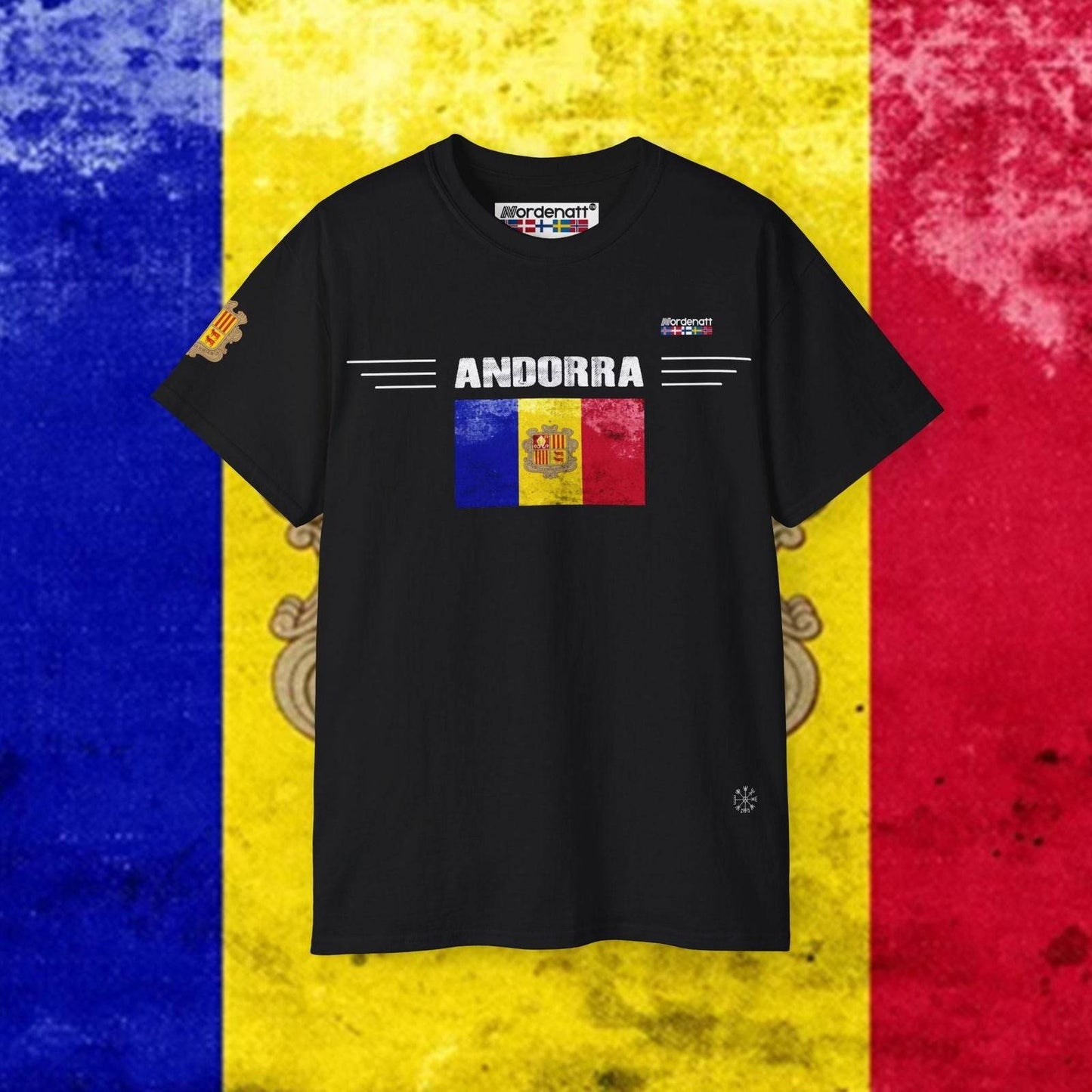 Andorra Premium Flag Tee - Nordenatt TM