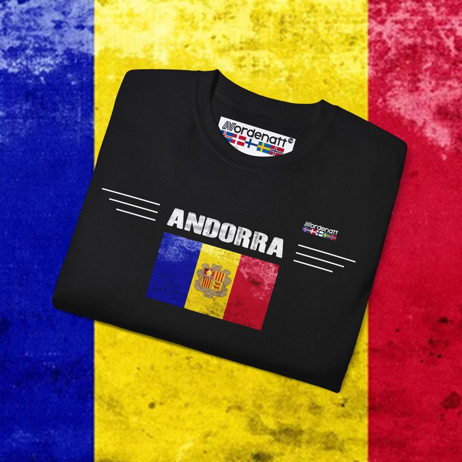 Andorra Premium Flag Tee - Nordenatt TM