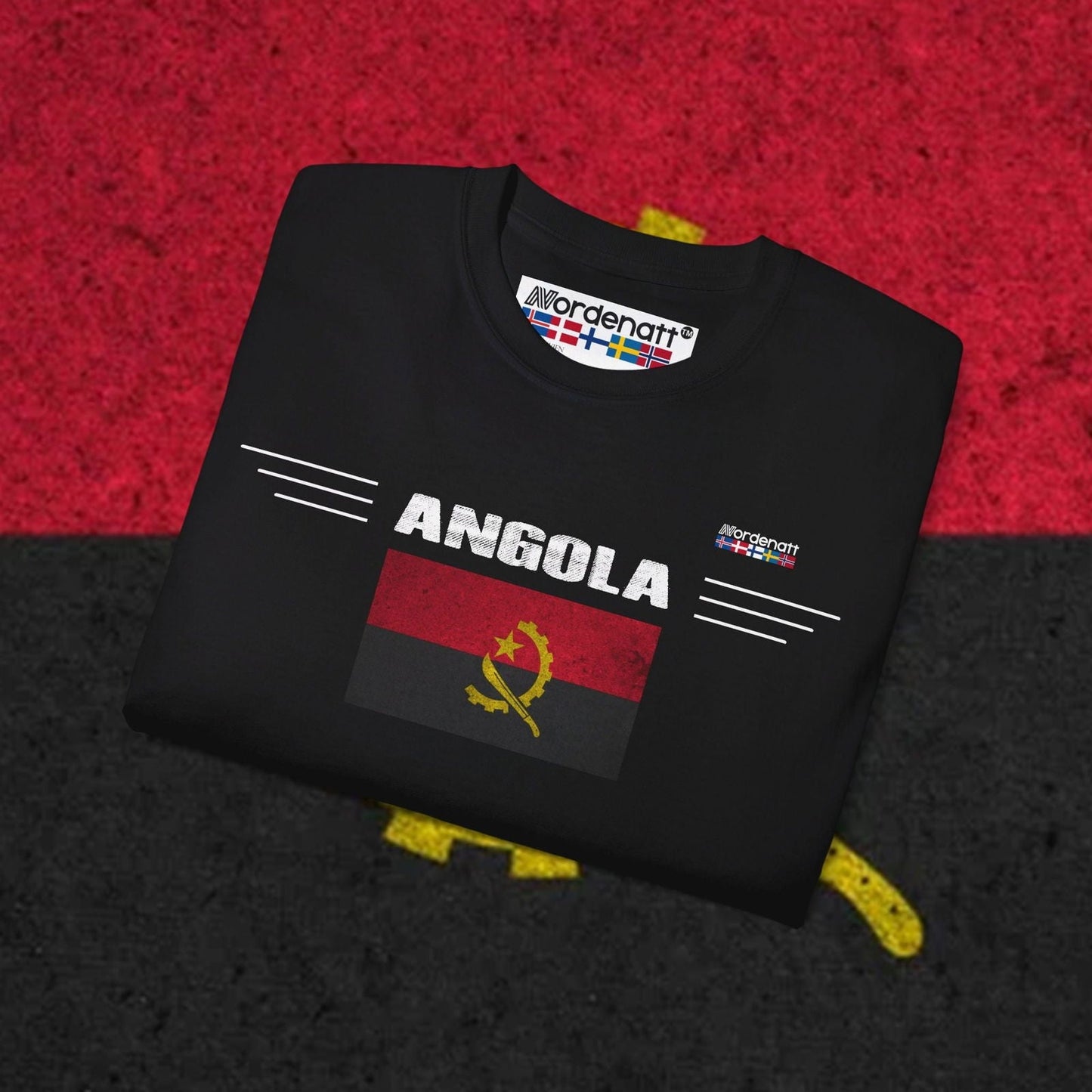 Angola Flag Cotton T-Shirt - Nordenatt TM