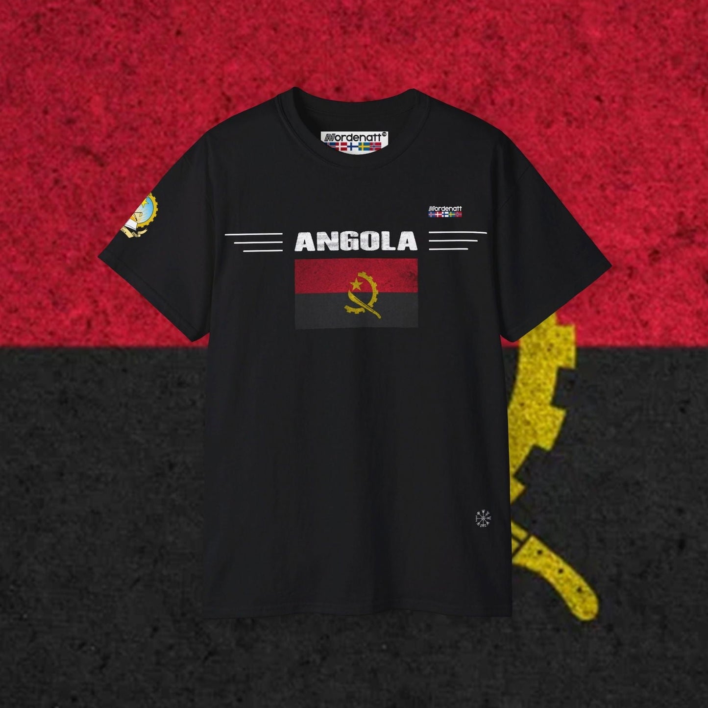 Angola Flag Cotton T-Shirt - Nordenatt TM