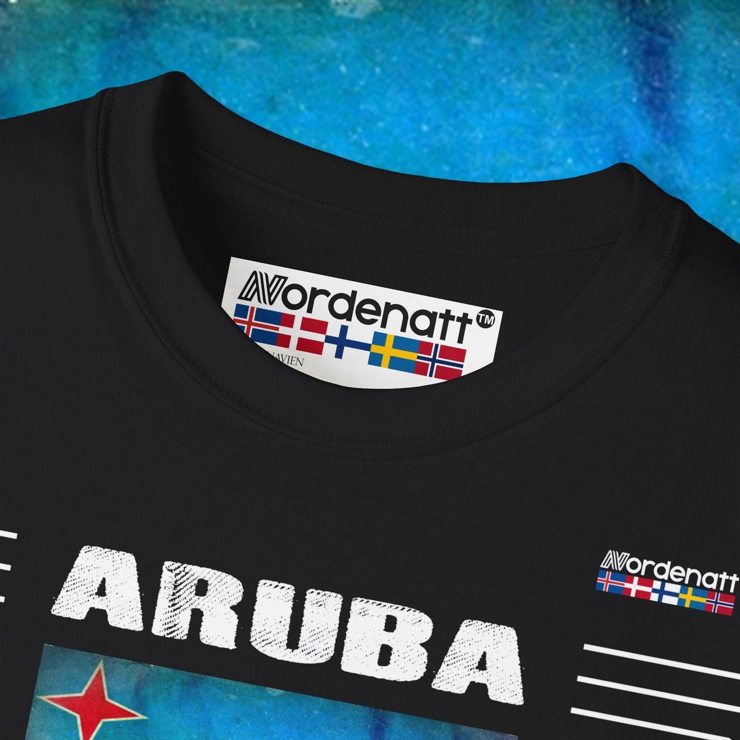 Aruba Flag Premium Cotton Tee - Nordenatt TM