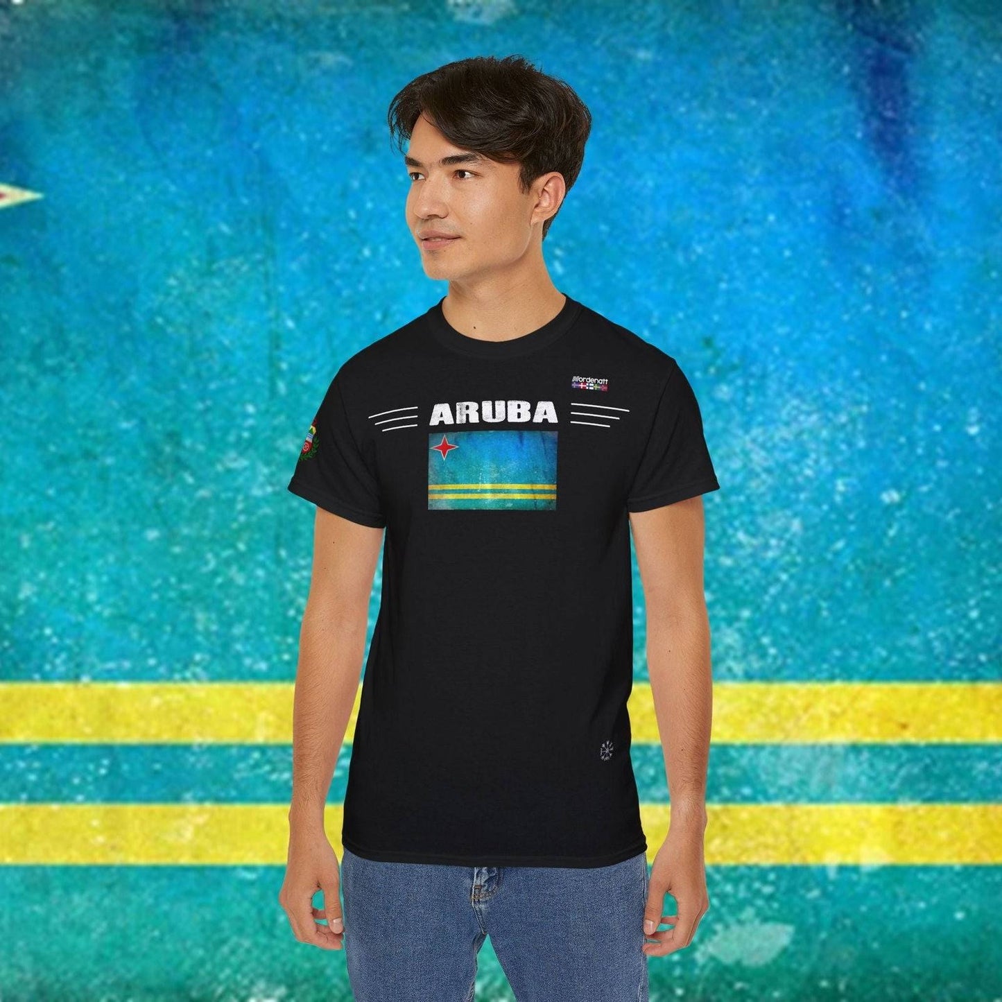 Aruba Flag Premium Cotton Tee - Nordenatt TM