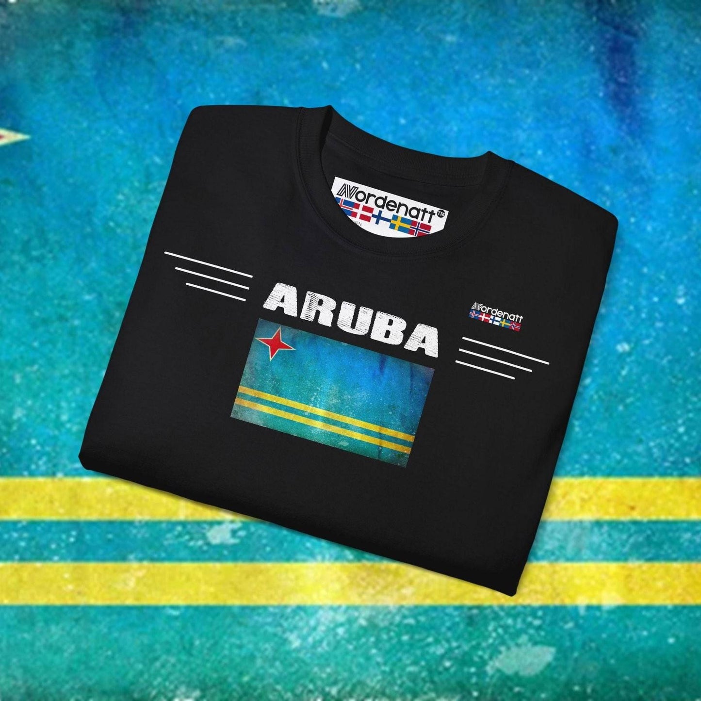 Aruba Flag Premium Cotton Tee - Nordenatt TM