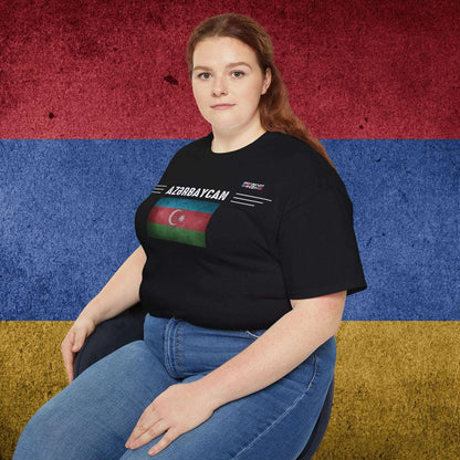 Azerbaijan Flag Soft Cotton Tee - Nordenatt TM