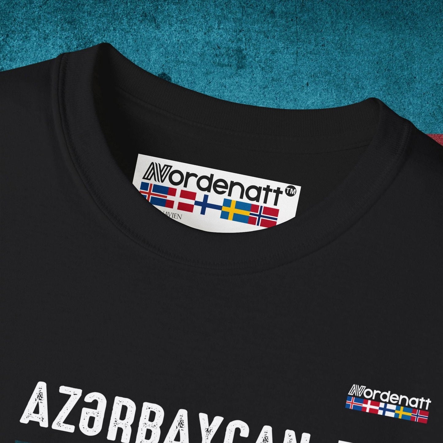 Azerbaijan Flag Soft Cotton Tee - Nordenatt TM