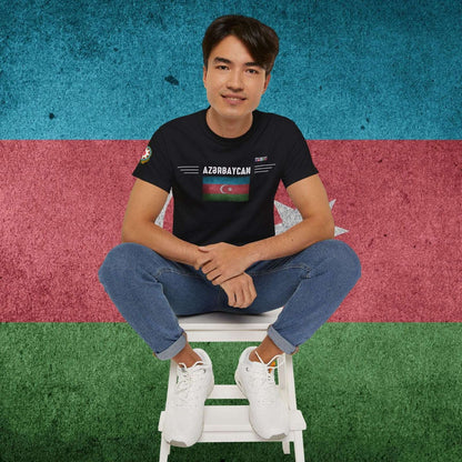 Azerbaijan Flag Soft Cotton Tee - Nordenatt TM