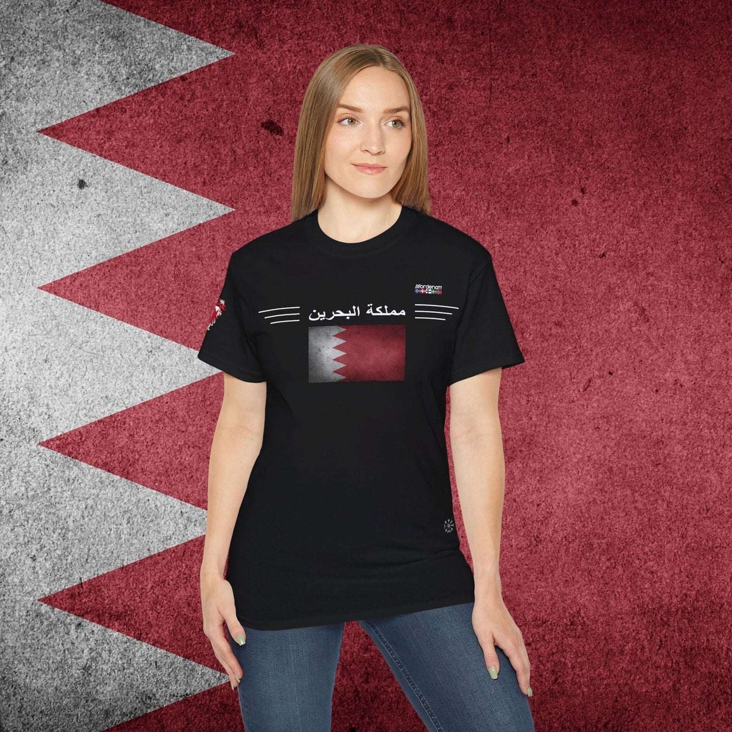 Bahrain Flag Premium T-Shirt - Nordenatt TM