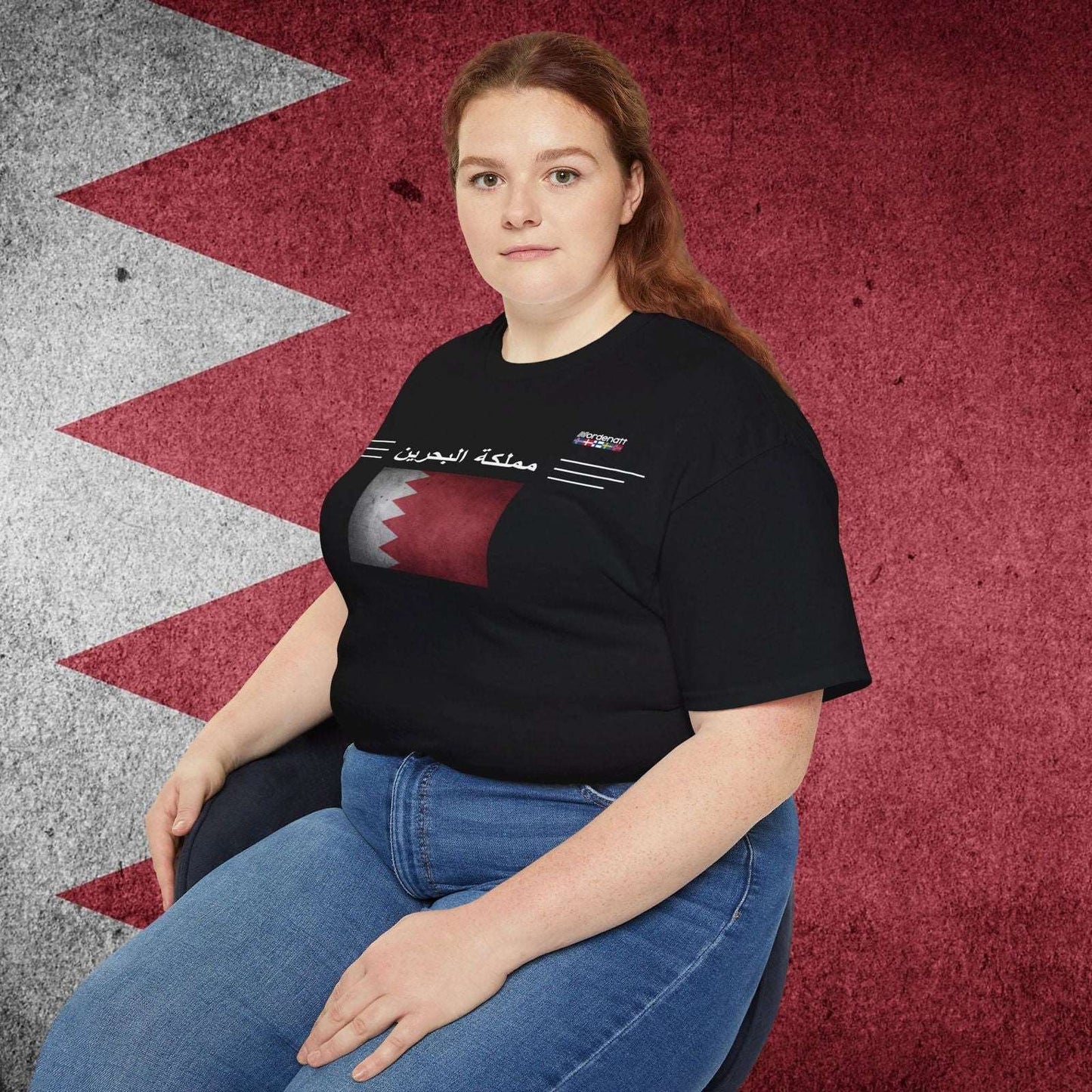 Bahrain Flag Premium T-Shirt - Nordenatt TM