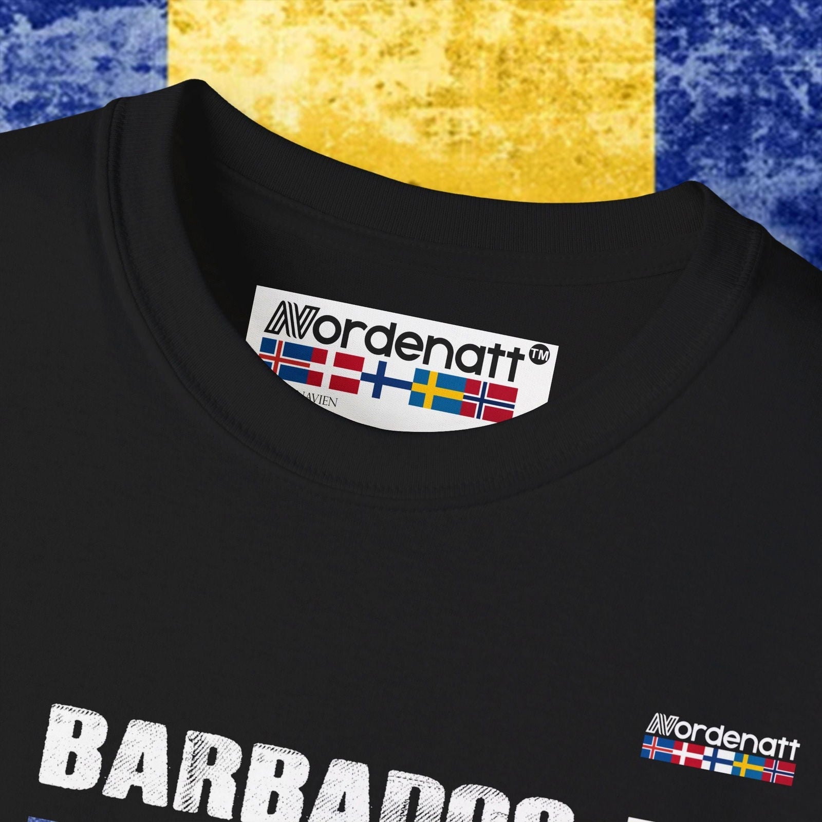 Barbados Flag Cotton T-Shirt - Nordenatt TM