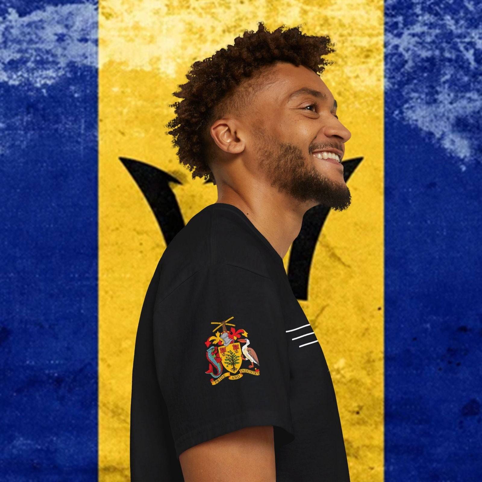 Barbados Flag Cotton T-Shirt - Nordenatt TM