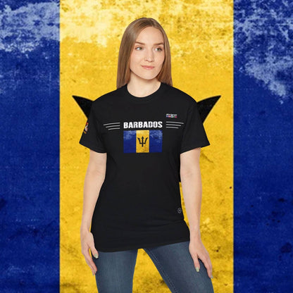 Barbados Flag Cotton T-Shirt - Nordenatt TM