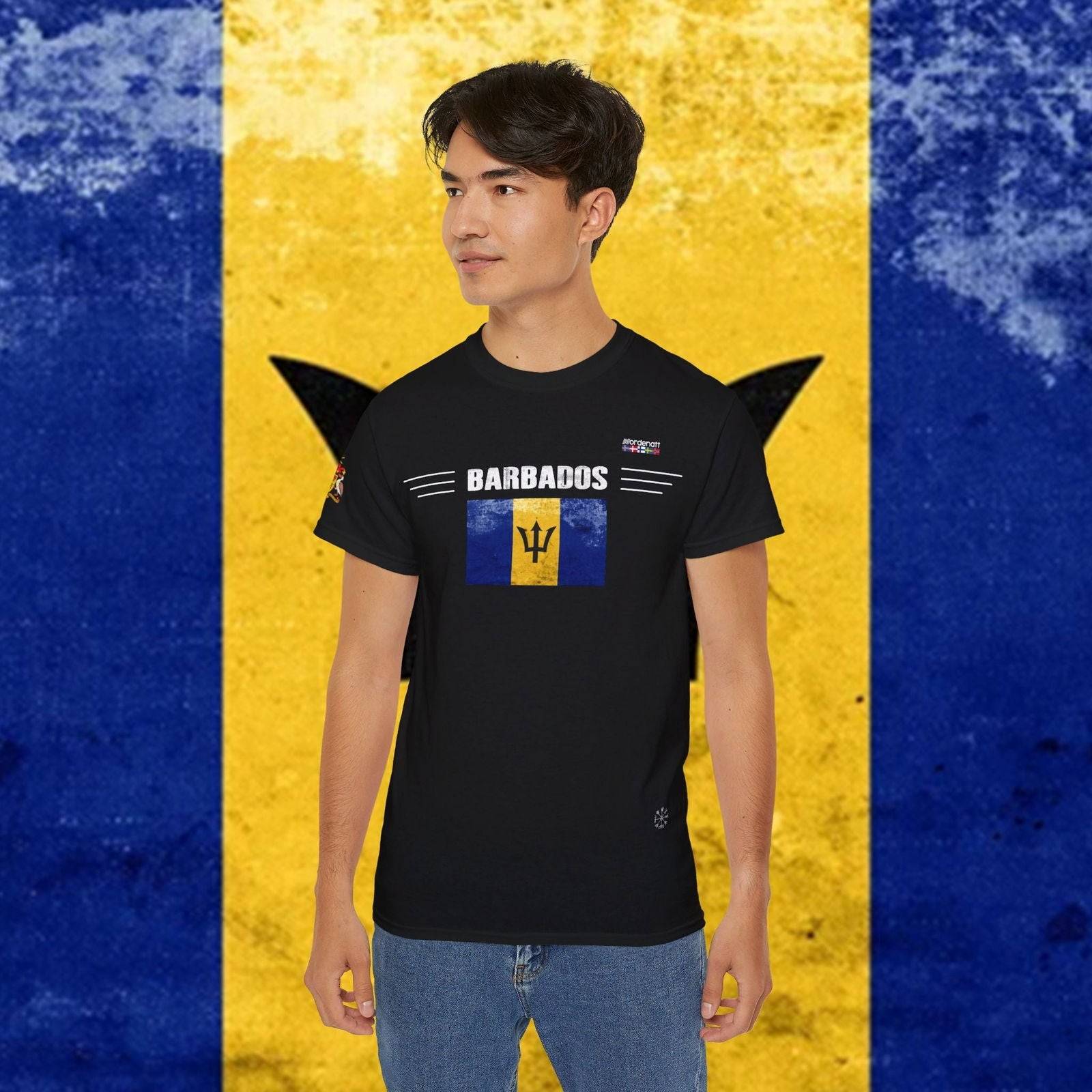 Barbados Flag Cotton T-Shirt - Nordenatt TM