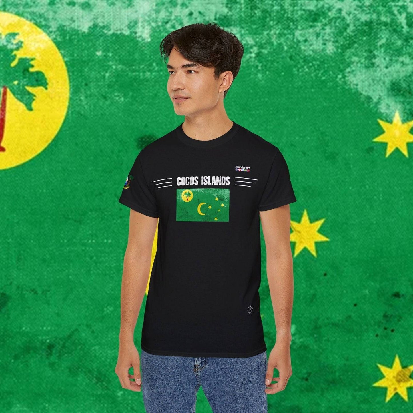 Cocos Islands Flag Cotton T-Shirt - Nordenatt TM