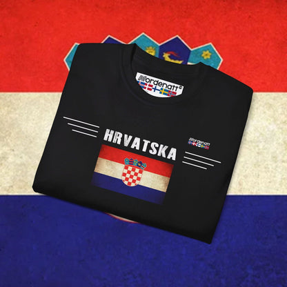 Croatia Heritage Flag T-Shirt - Nordenatt TM