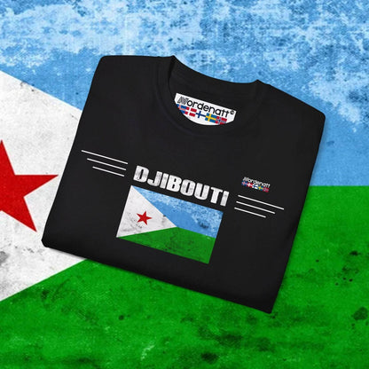 Djibouti Soft Cotton Flag T-Shirt - Nordenatt TM