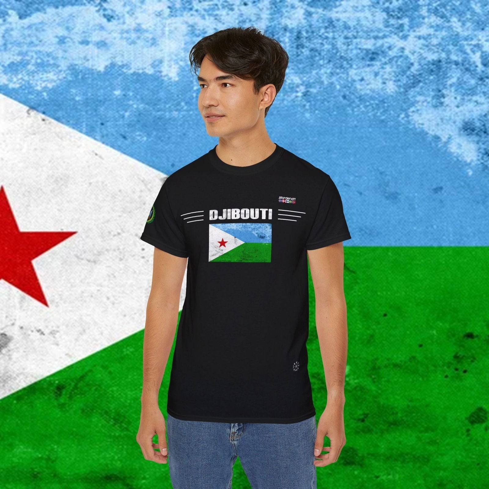 Djibouti Soft Cotton Flag T-Shirt - Nordenatt TM