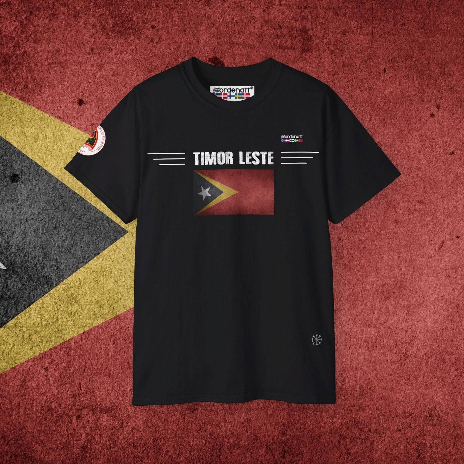 East Timor Flag Soft Cotton T-Shirt - Nordenatt TM