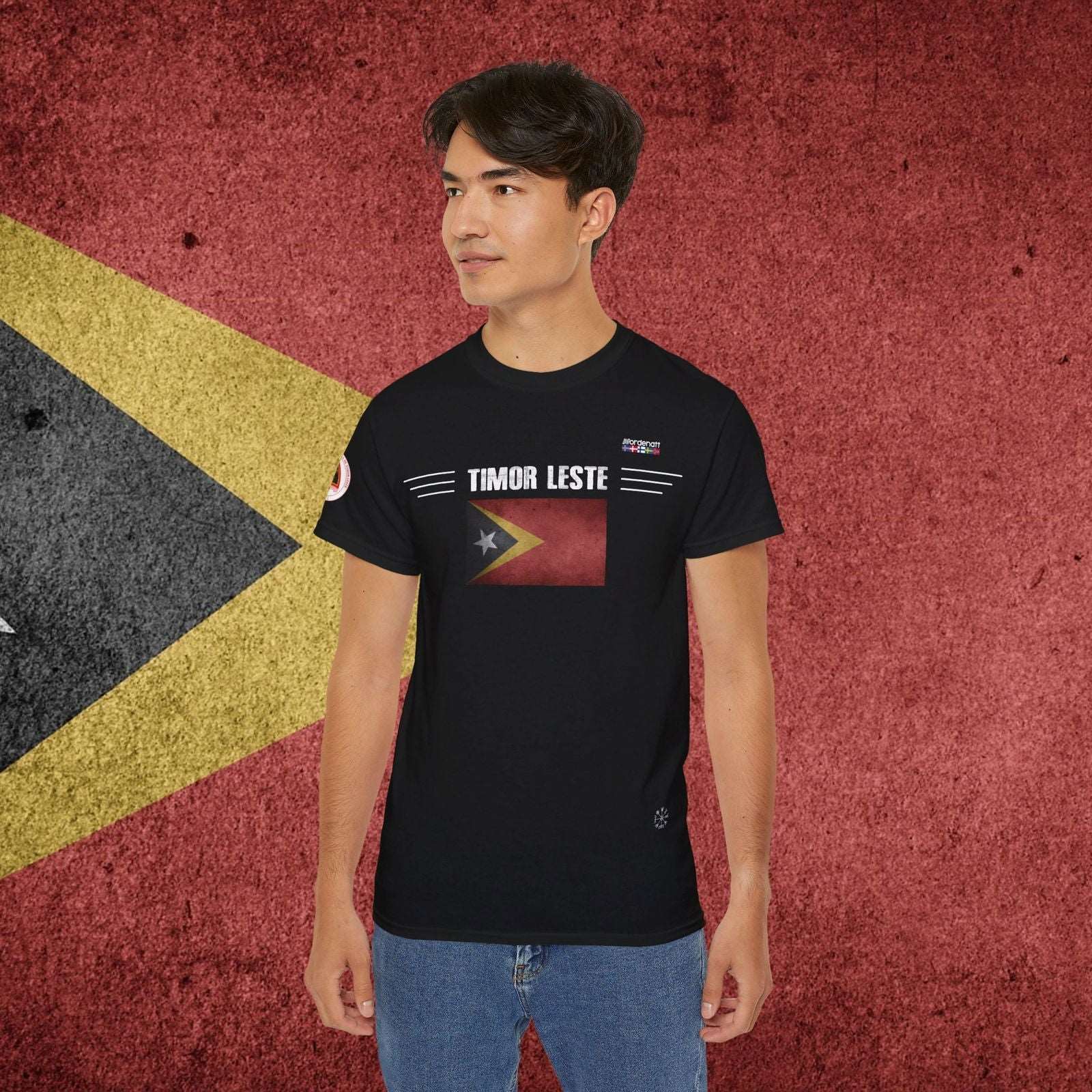 East Timor Flag Soft Cotton T-Shirt - Nordenatt TM