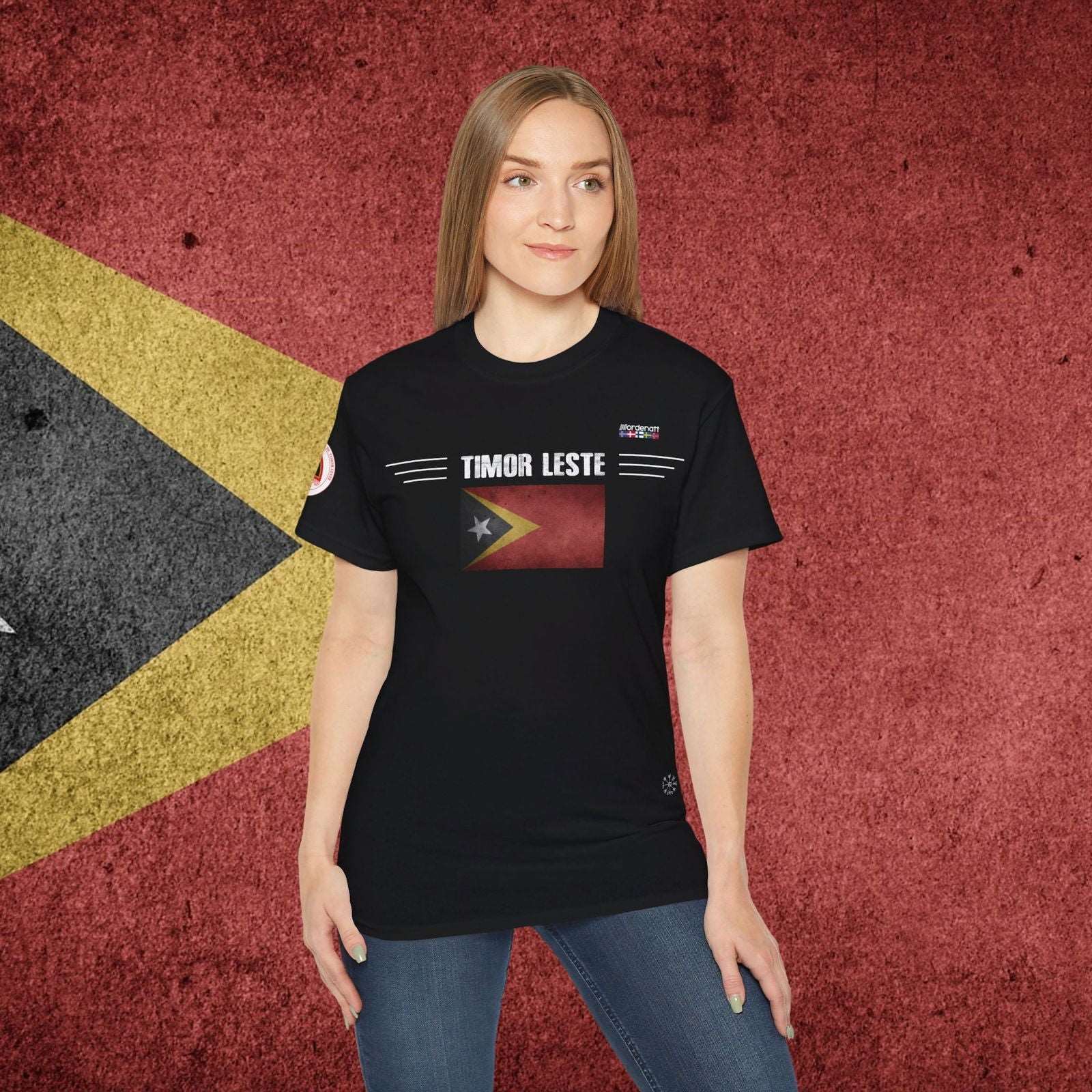 East Timor Flag Soft Cotton T-Shirt - Nordenatt TM