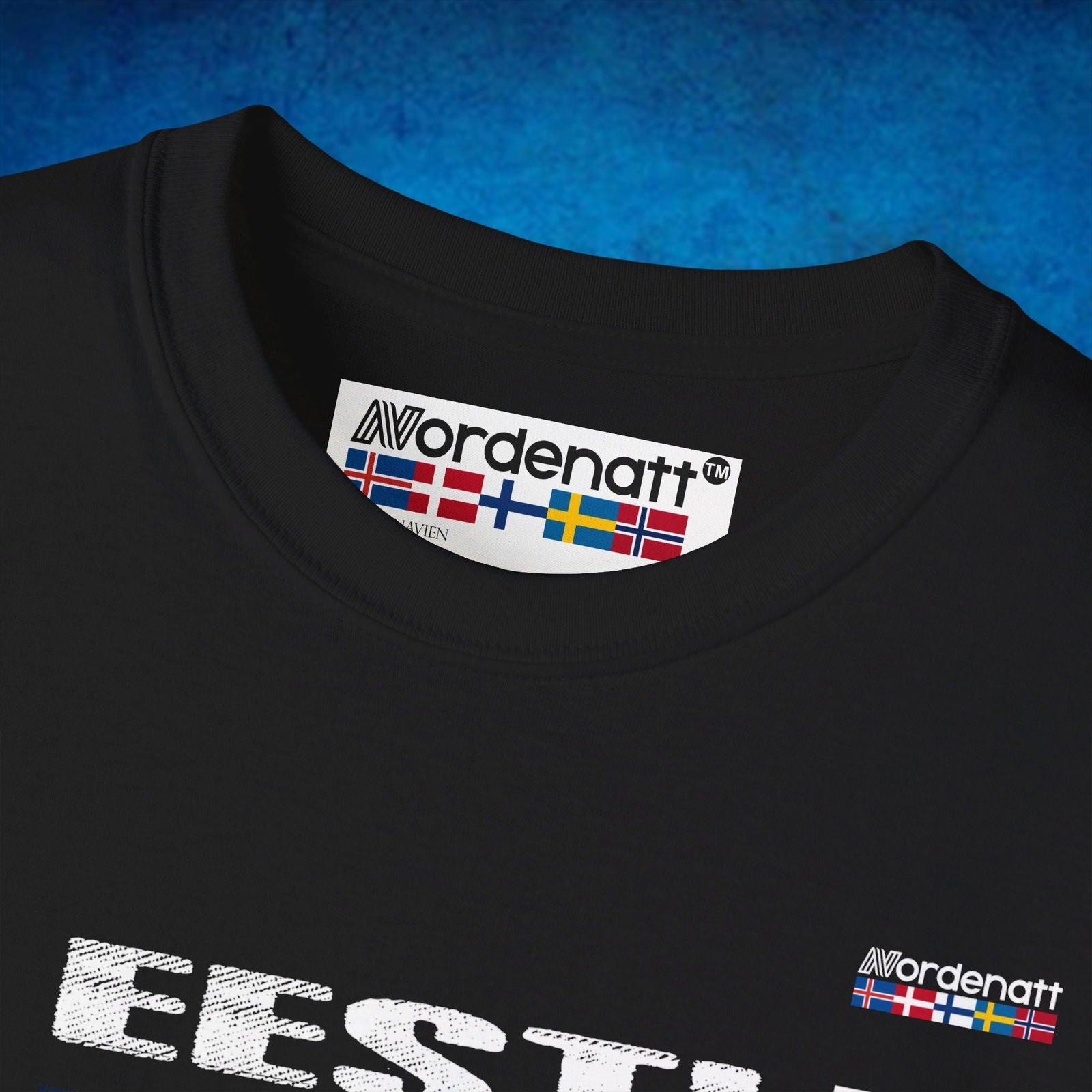 Estonia Flag Soft Cotton Tee - Nordenatt TM