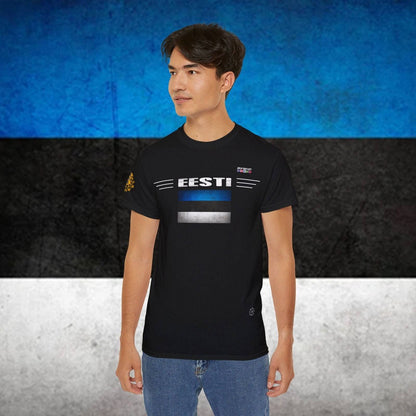 Estonia Flag Soft Cotton Tee - Nordenatt TM