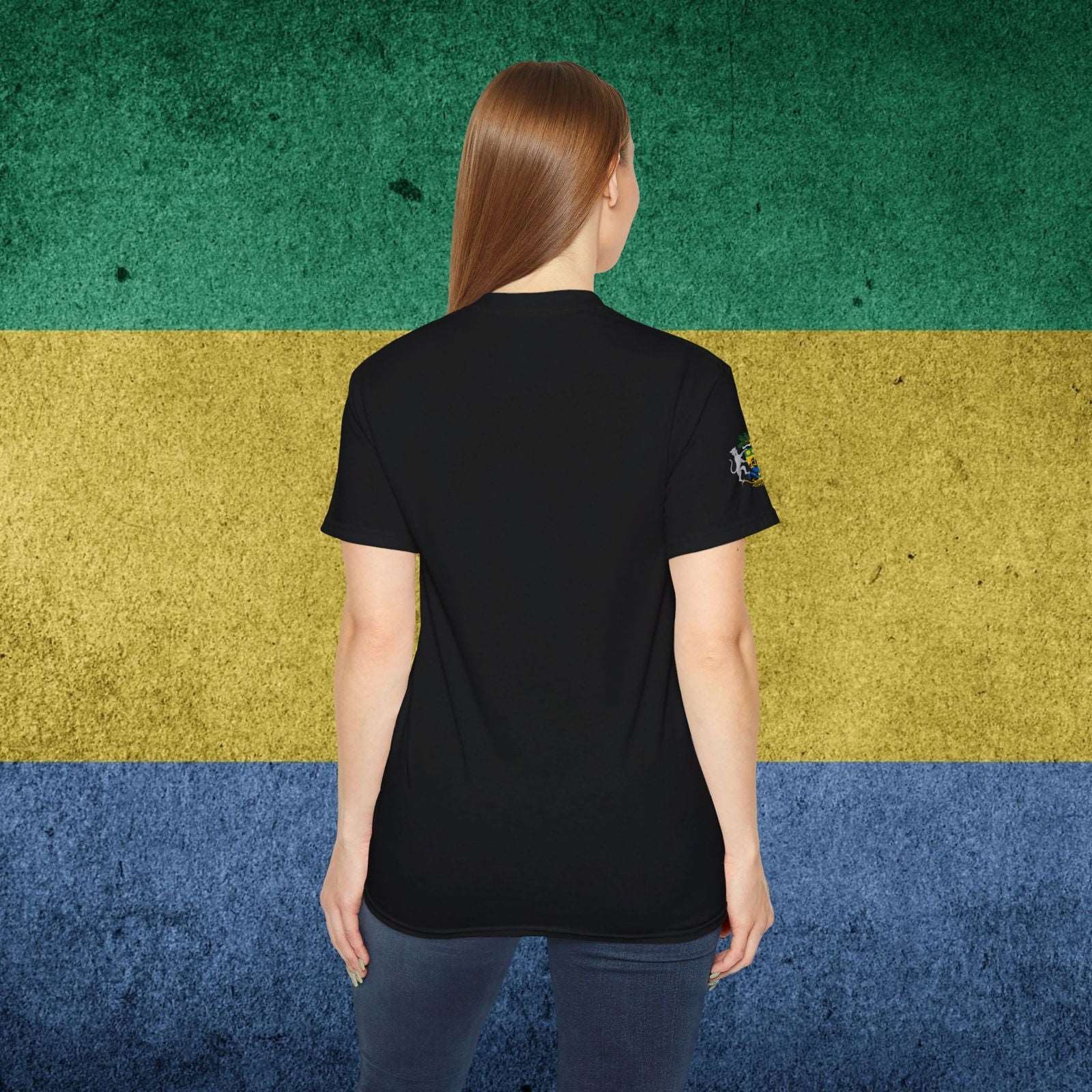 Gabon Flag Soft Cotton T-Shirt - Nordenatt TM