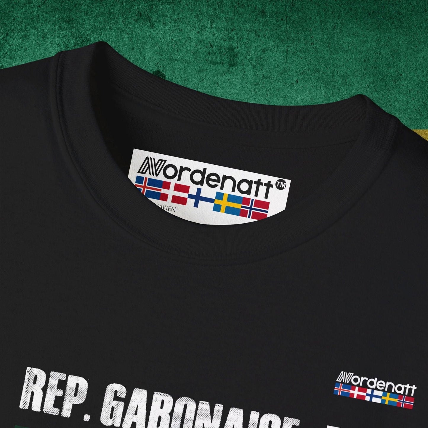 Gabon Flag Soft Cotton T-Shirt - Nordenatt TM