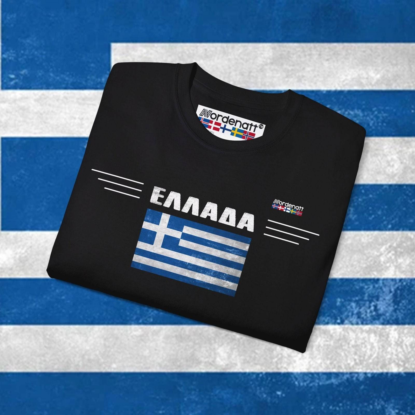 Greece Flag Soft Cotton Tee - Nordenatt TM