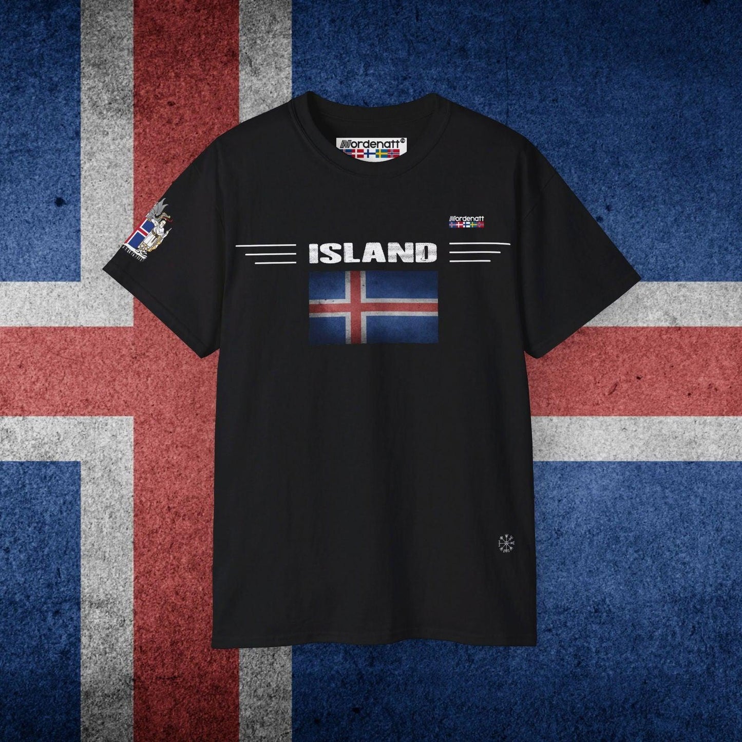 Iceland Flag Premium Cotton T-Shirt - Nordenatt TM