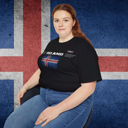 Iceland Flag Premium Cotton T-Shirt - Nordenatt TM