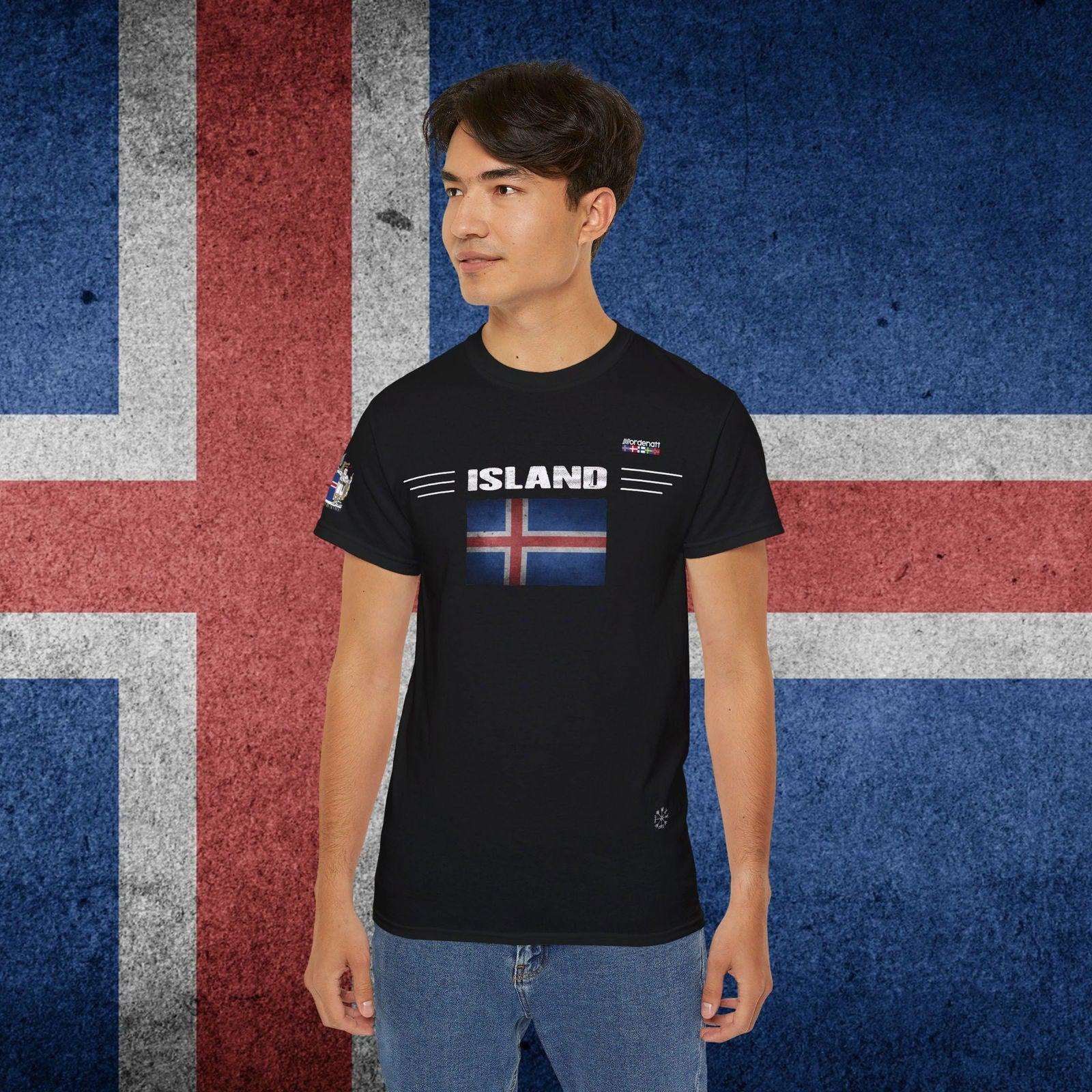 Iceland Flag Premium Cotton T-Shirt - Nordenatt TM