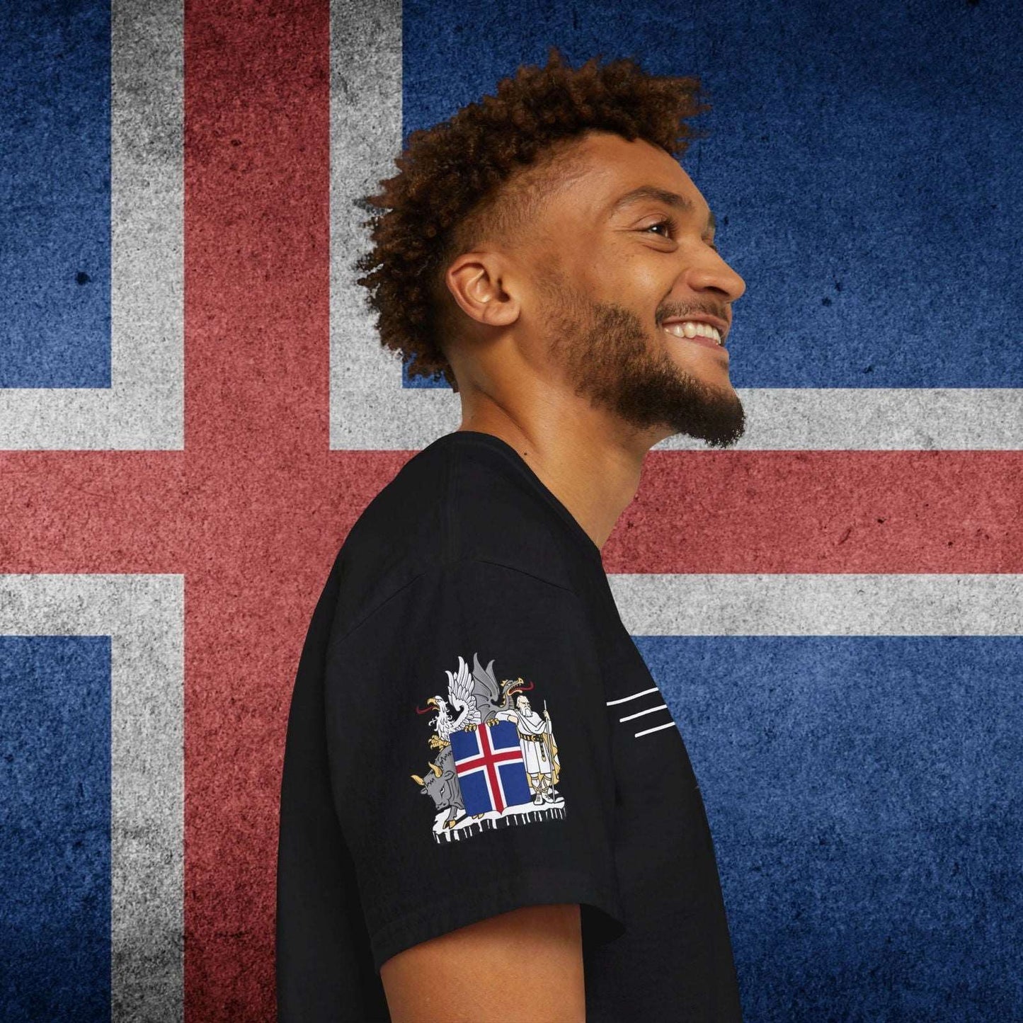 Iceland Flag Premium Cotton T-Shirt - Nordenatt TM