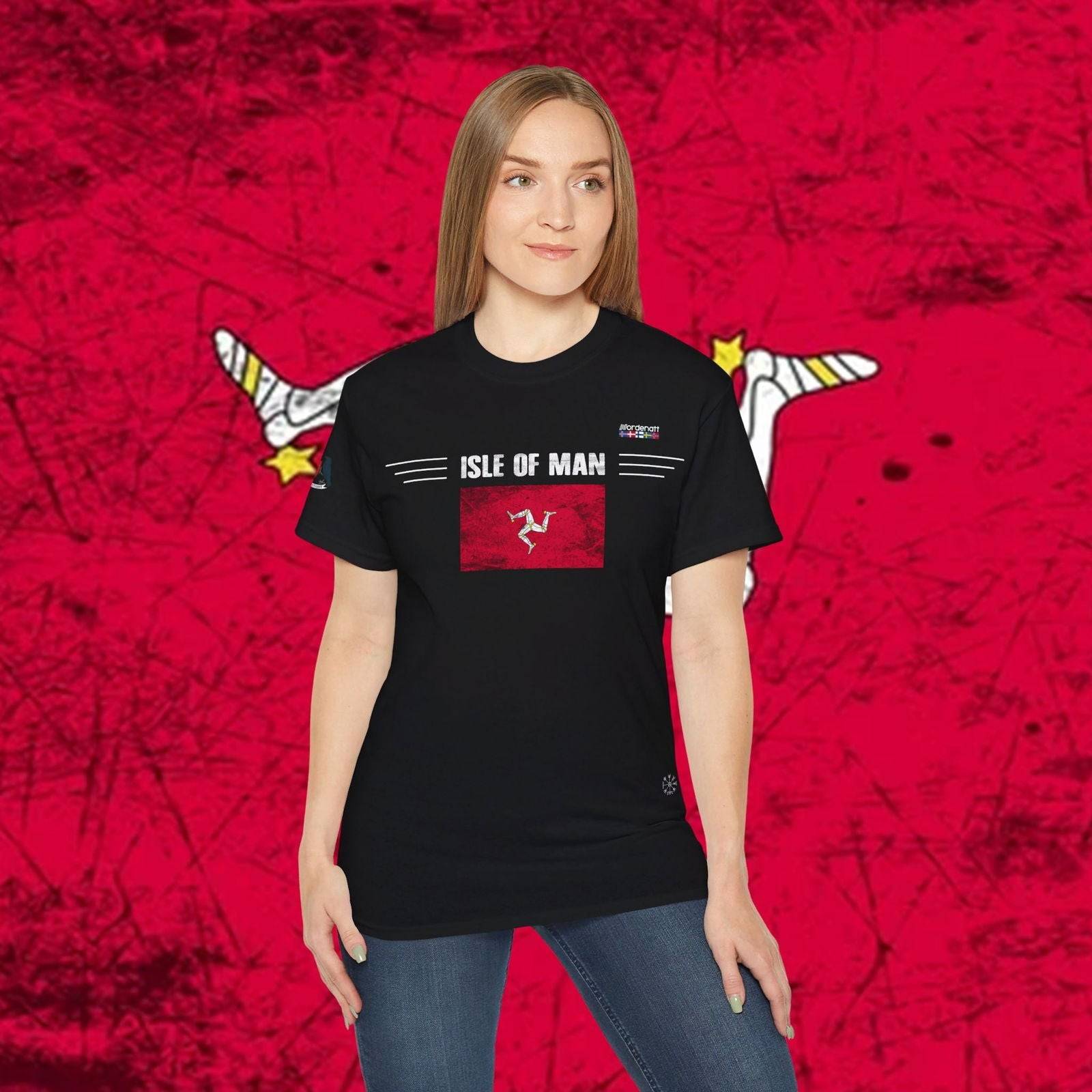 Isle of Man Premium Cotton Flag T-Shirt - Nordenatt TM