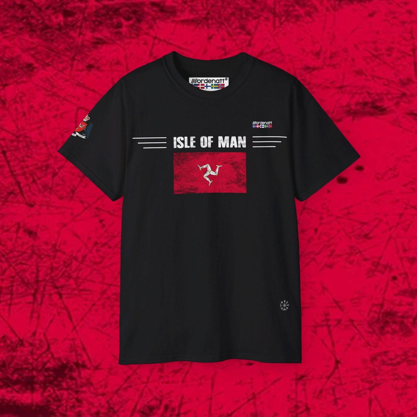 Isle of Man Premium Cotton Flag T-Shirt - Nordenatt TM