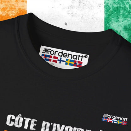 Ivory Coast Flag Premium Cotton T-Shirt - Nordenatt TM