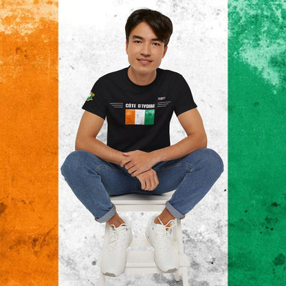 Ivory Coast Flag Premium Cotton T-Shirt - Nordenatt TM