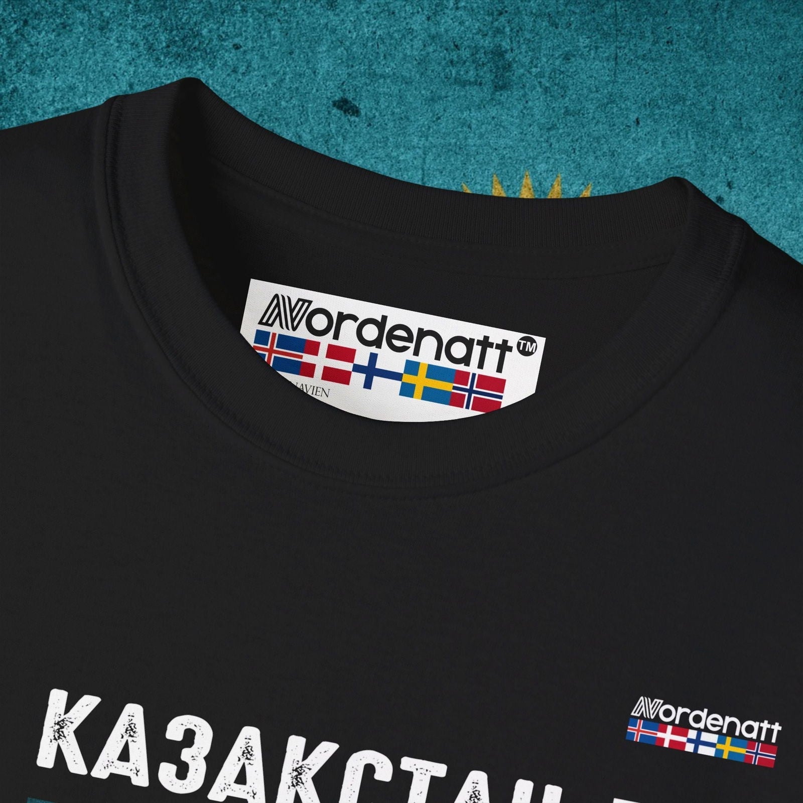 Kazakhstan Heritage Flag T-Shirt - Nordenatt TM