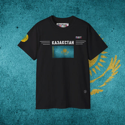 Kazakhstan Heritage Flag T-Shirt - Nordenatt TM