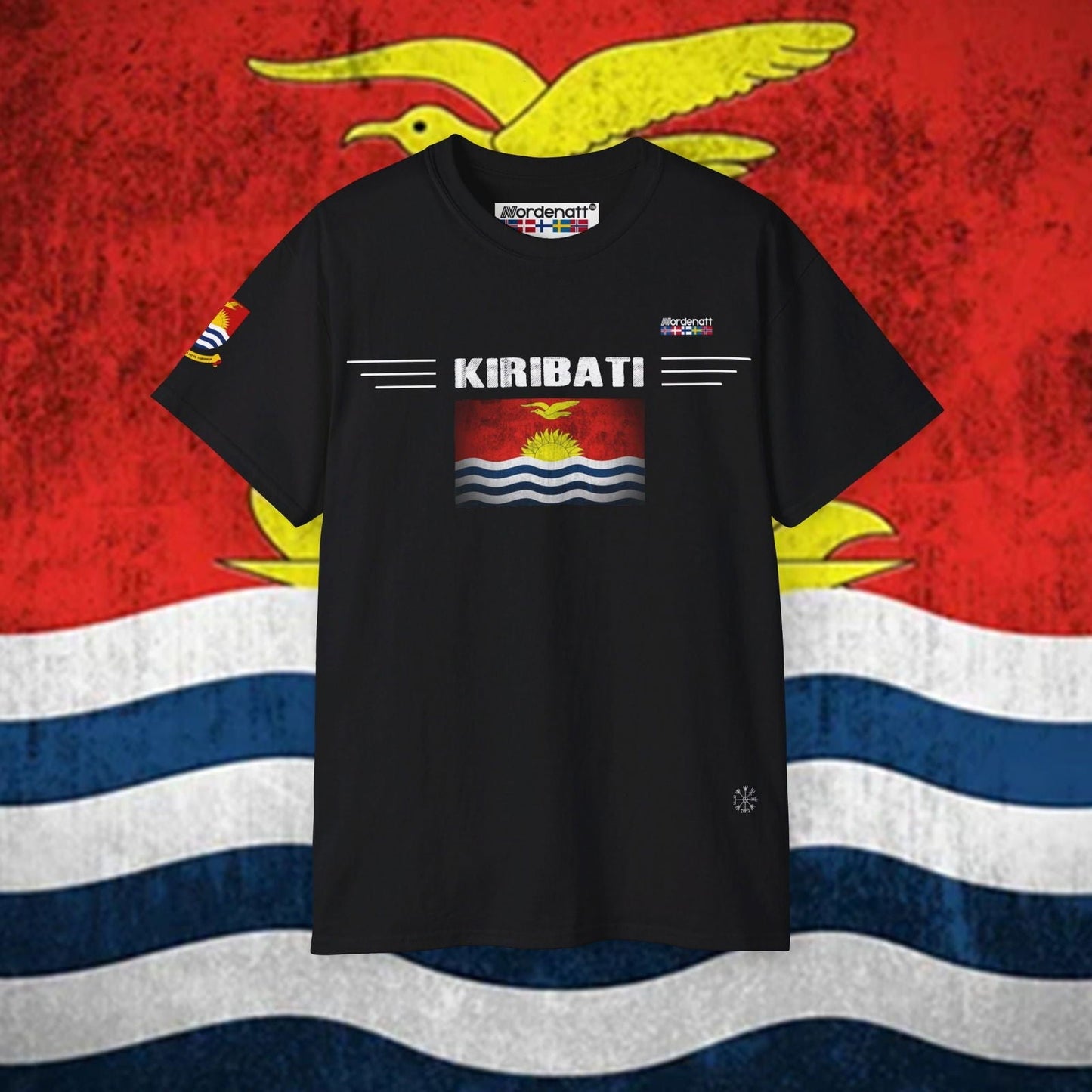 Kiribati Flag Soft Cotton T-Shirt - Nordenatt TM