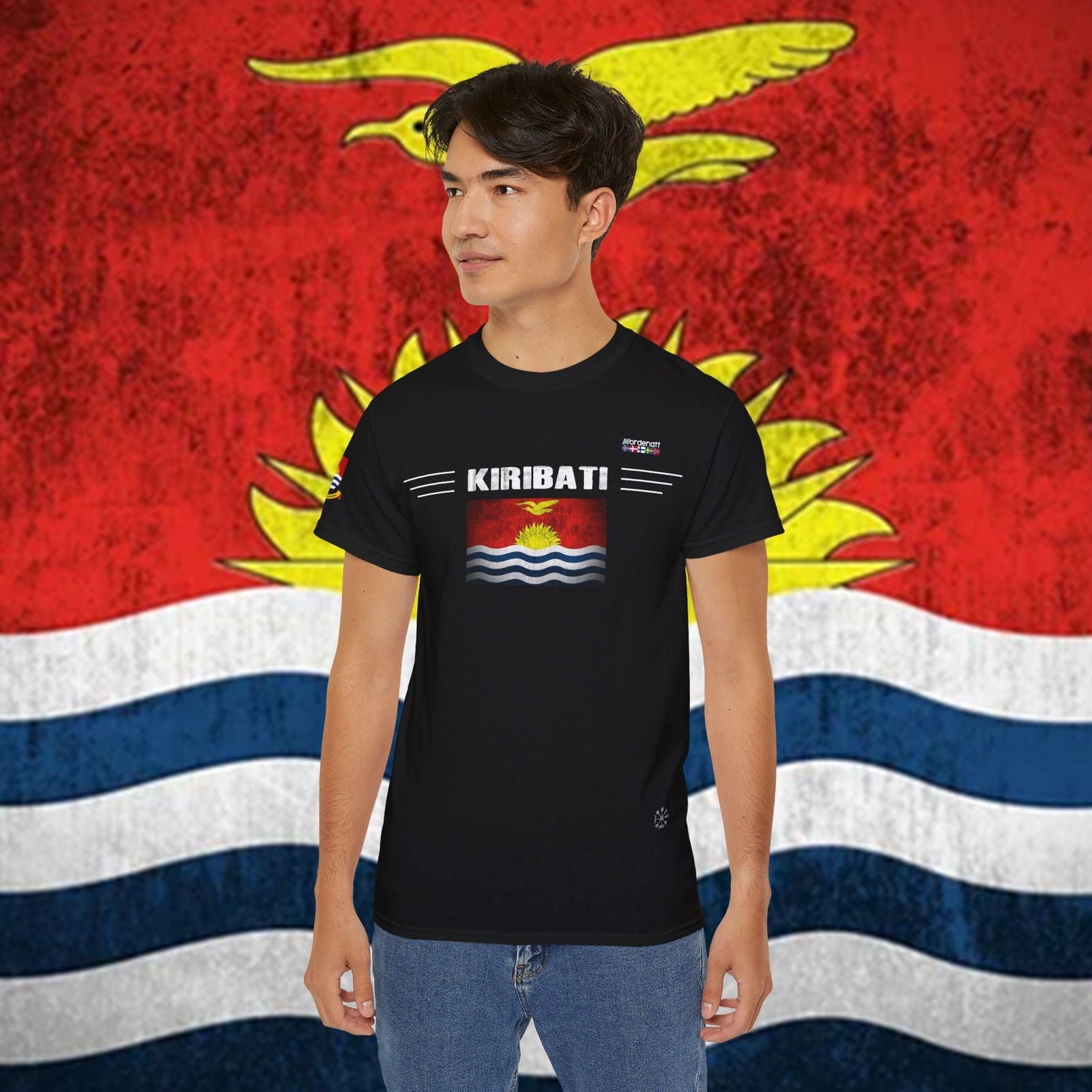 Kiribati Flag Soft Cotton T-Shirt - Nordenatt TM