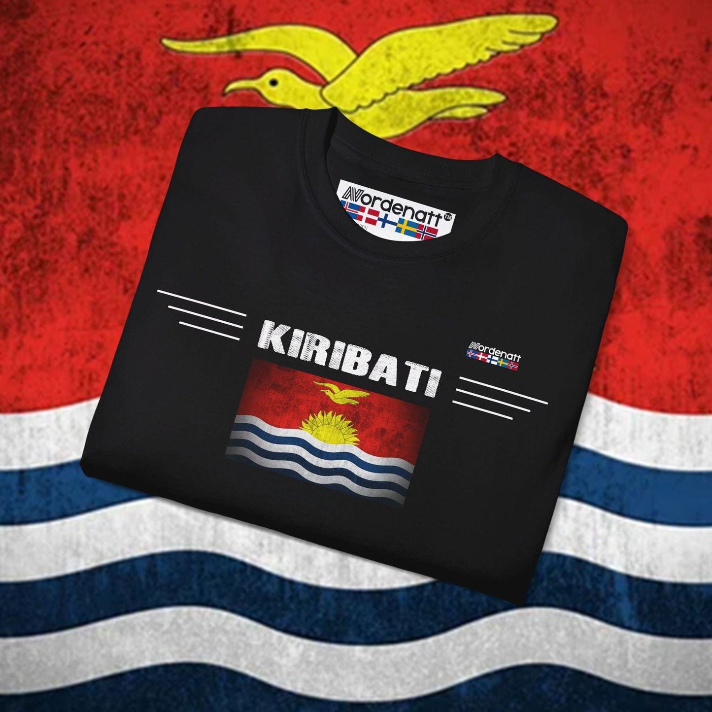 Kiribati Flag Soft Cotton T-Shirt - Nordenatt TM