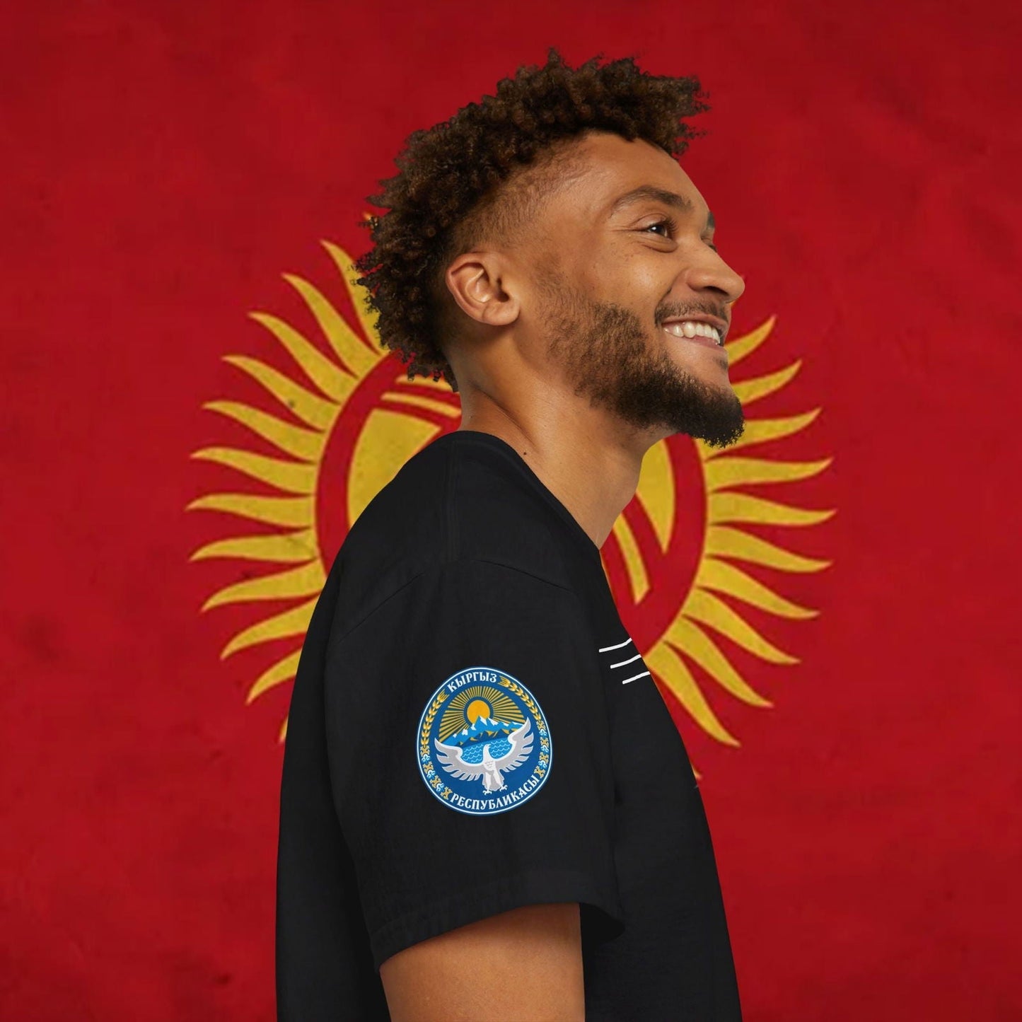 Kyrgyzstan Premium Flag T-Shirt - Nordenatt TM