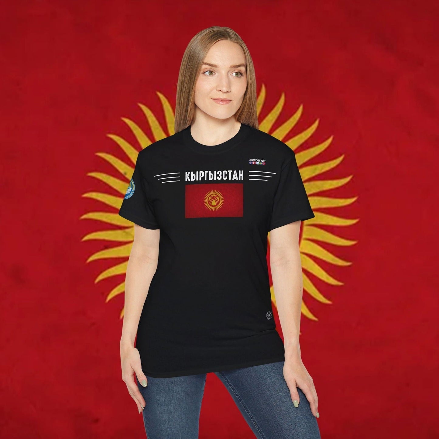 Kyrgyzstan Premium Flag T-Shirt - Nordenatt TM