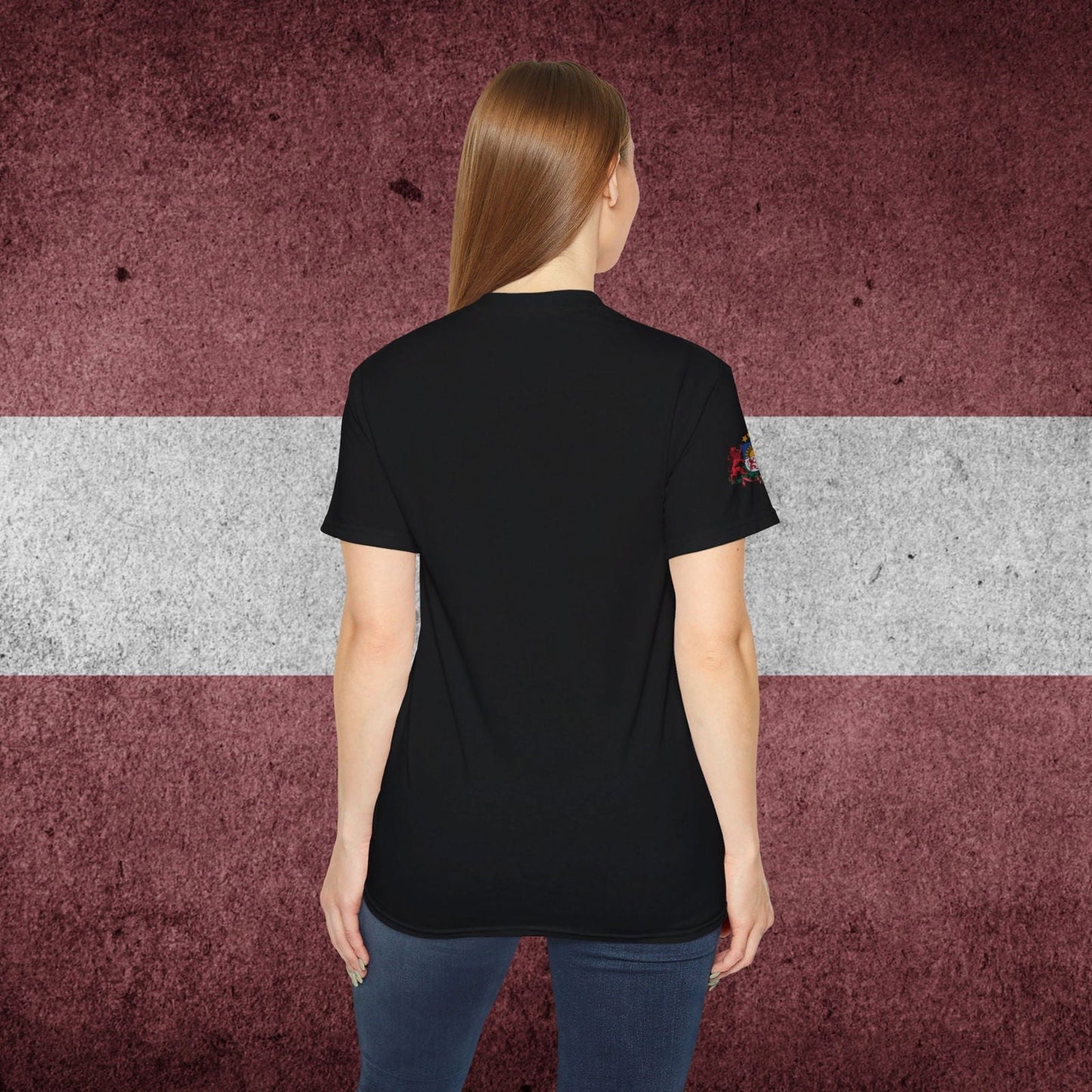 Latvia Heritage Flag Tee - Nordenatt TM