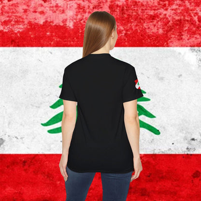 Lebanon Flag Premium Cotton T-Shirt - Nordenatt TM