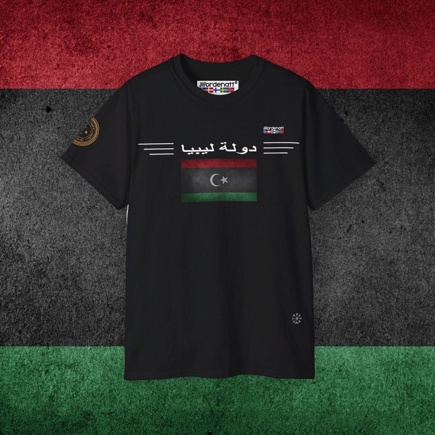 Libya Flag Soft Cotton T-Shirt - Nordenatt TM