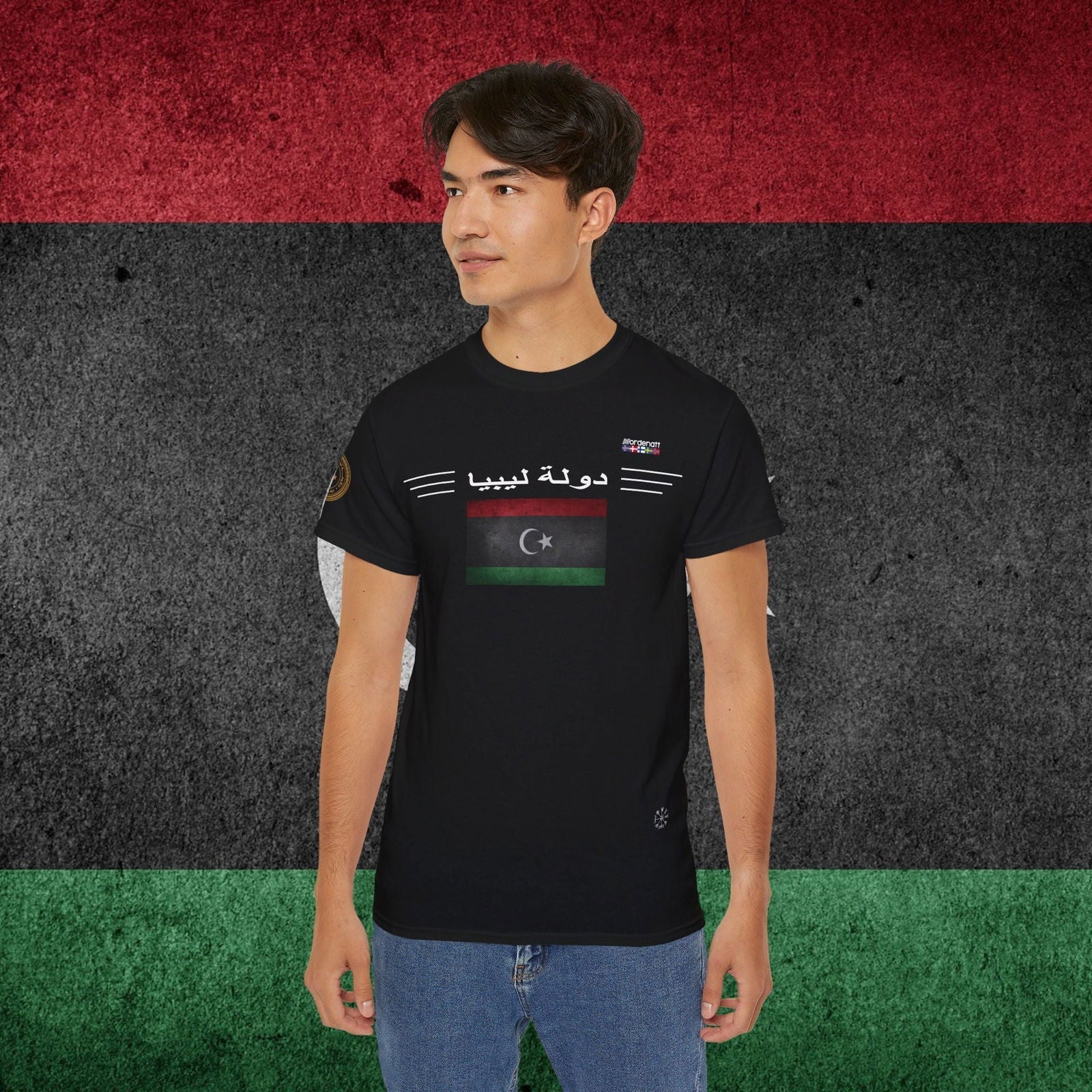 Libya Flag Soft Cotton T-Shirt - Nordenatt TM