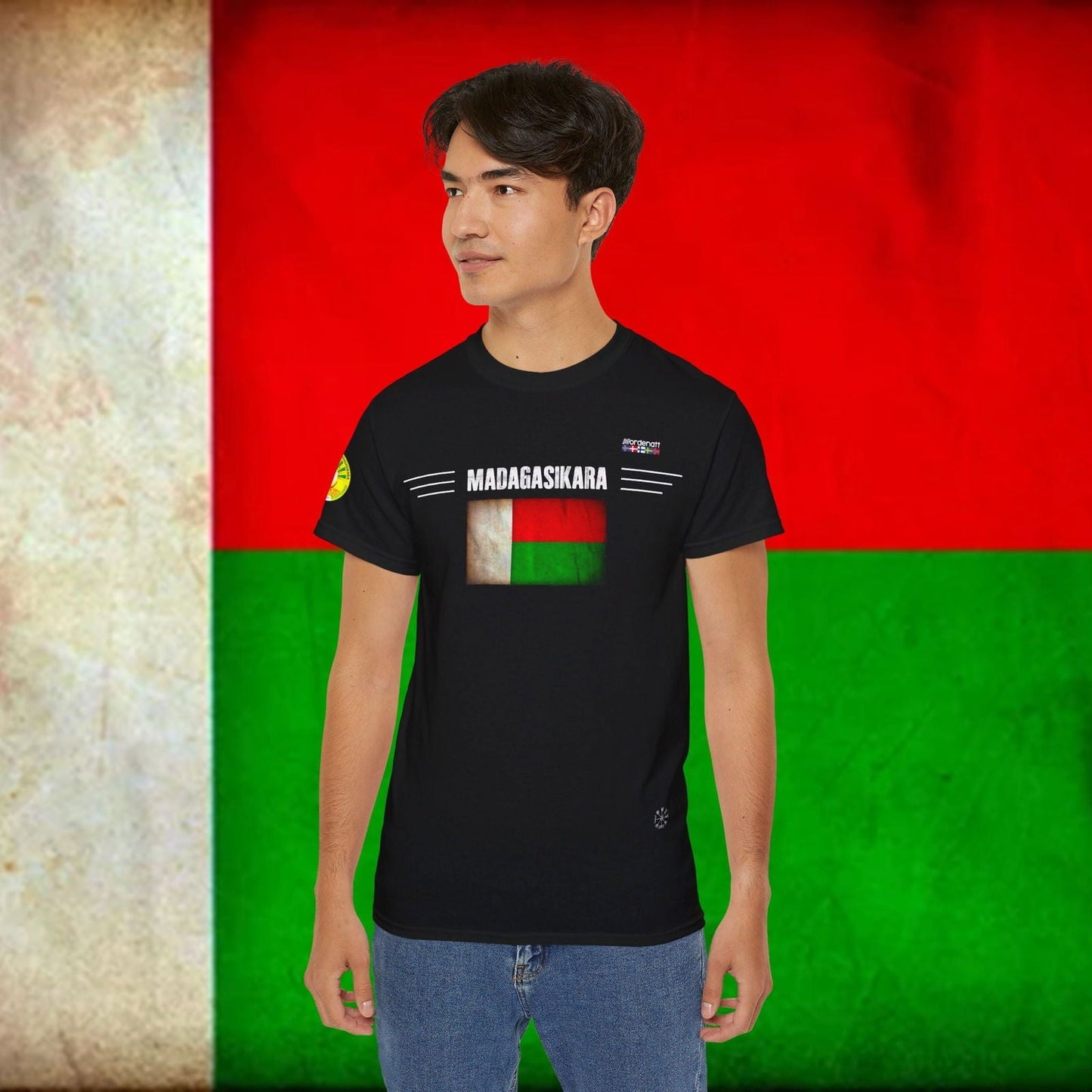 Madagascar Flag Heritage Tee - Nordenatt TM